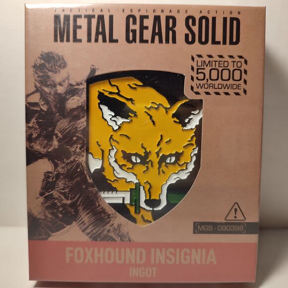Metal Gear Solid Foxhound Insignia Official MGS Collectible Figurine - Picture 1 of 4